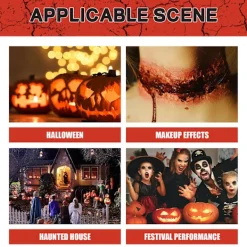 Realistsik Blodset för Halloween Makeup 3-i-1-kit för Specialeffekter Makeup Halloween Cosplay Kläder Klä upp><noscript><img width=