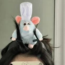 Remy Ratatouille Hårband/ Axelsittande Chef Remy Plyschleksak Hårband Halloween Kostym Huvudbonad><noscript><img width=