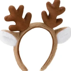 Renhornshårband - Julrenöronhårband för kvinnor och män, perfekt för fester, rollspel, Halloween, Cosplay-kostymer [DB]> Huvudbonader