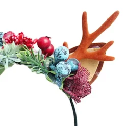 Rennar X-mas hårband med horn och öron för damer och flickor jul tacksägelse><noscript><img width=