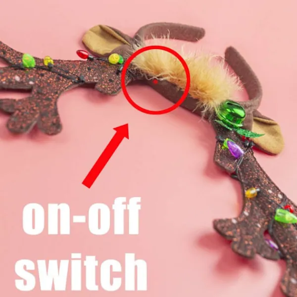 Rensdjurshorn Huvudband, LED Rensa Huvudband med Klockor, ZQKLA> Huvudbonader