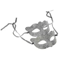 Retro Mask för Män Halloween Antik Silver Guld Venetianskt Mardi Gras Maskeradfest Bollmask (Silver)><noscript><img width=