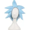 Rick And Morty Anime Peruker Ricky Sanchez Cosplay Peruk Blå> Peruker
