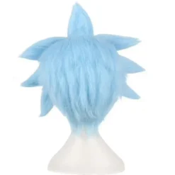 Rick And Morty Anime Peruker Ricky Sanchez Cosplay Peruk Blå> Peruker