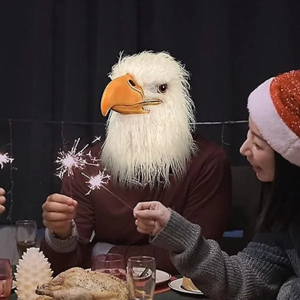 Örnmask, Rolig Djur Örnhuvudmask, Nyskapande Latex Höknäsa Masker För Vuxna Festrekvisita 2024THO> Masker