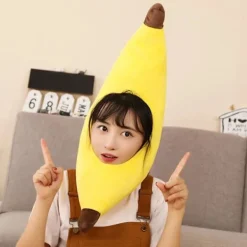 Rolig Banan Gul Hatt för Vuxna - Unisex Kostym [JUN]><noscript><img width=