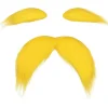 Rolig falsk mustasch & ögonbrynsset för kostymer och fester [JUN]> Tillbehör