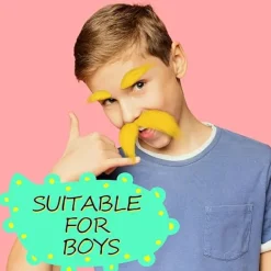 Rolig Falsk Mustasch & Skägg Kostym - Halloween Rollspelsaccessoar för Vuxna & Barn[JSR]><noscript><img width=