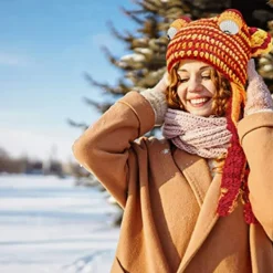 Rolig Halloween-fest huvudbonad för europeiska och amerikanska vuxna, gul bläckfiskform handvävd bläckfiskhatt><noscript><img width=