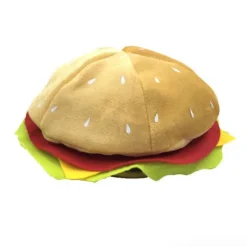 Holocky Rolig Hamburgerhatt Halloween Kostymtillbehör 28*14CM> Huvudbonader