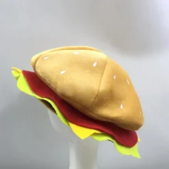 Holocky Rolig Hamburgerhatt Halloween Kostymtillbehör 28*14CM> Huvudbonader
