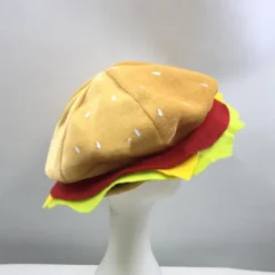 Holocky Rolig Hamburgerhatt Halloween Kostymtillbehör 28*14CM><noscript><img width=