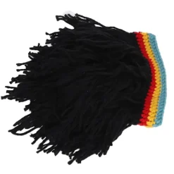 Rolig Perukmössa Hög Elasticitet Håller Varmt Stickad Mössa Med Dreadlocks Till Jul Halloween><noscript><img width=