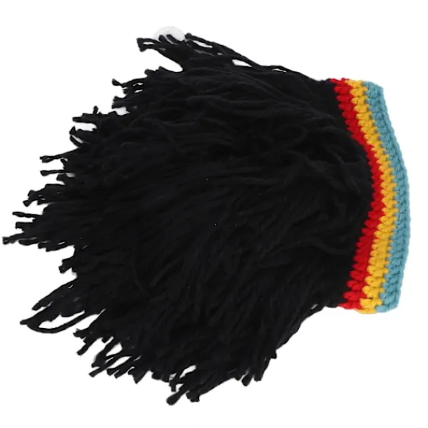 Rolig Perukmössa Hög Elasticitet Håller Varmt Stickad Mössa Med Dreadlocks Till Jul Halloween> Huvudbonader