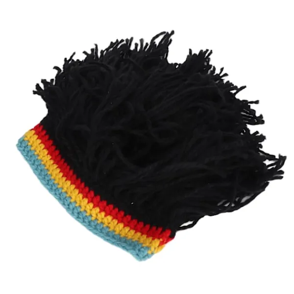 Rolig Perukmössa Hög Elasticitet Håller Varmt Stickad Mössa Med Dreadlocks Till Jul Halloween> Huvudbonader
