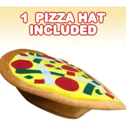 ATELA Rolig pizzahatt, 1 st, roliga Halloween-kostymtillbehör, pizza> Huvudbonader