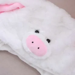 Rolig Plysch Gris Hatt Rörliga Öron Djur Gris Huvudbonad med Tryckning_Kvalitetsgåvor><noscript><img width=