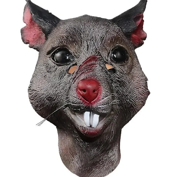 Rolig Tecknad Råtta Mask Halloween Djur Mus Cosplay Latex Masker Zoo Party Maskerad Kostym Rekvisita> Masker