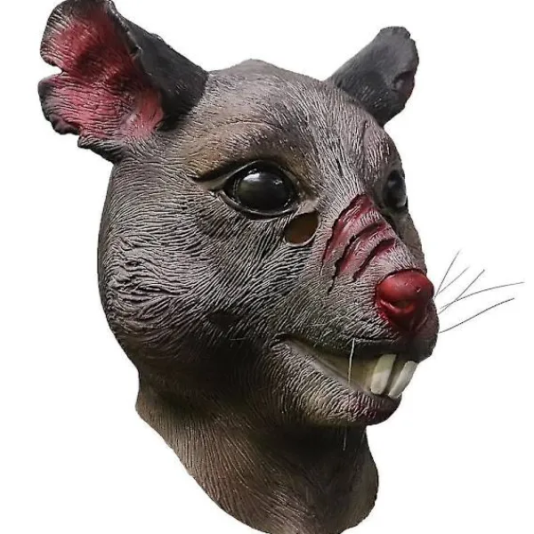 Rolig Tecknad Råtta Mask Halloween Djur Mus Cosplay Latex Masker Zoo Party Maskerad Kostym Rekvisita> Masker