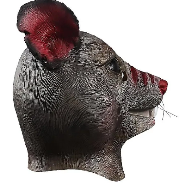 Rolig Tecknad Råtta Mask Halloween Djur Mus Cosplay Latex Masker Zoo Party Maskerad Kostym Rekvisita> Masker