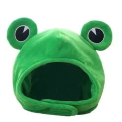 Rolig tecknad söt plyschgrodhatt Cosplay-kostym Klä upp hatt> Huvudbonader