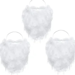 Rolig tomte skägg kostym falsk vit skägg jul tomte> Tillbehör