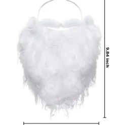 Rolig tomte skägg kostym falsk vit skägg jul tomte> Tillbehör