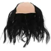 Rolig Vuxenperuker Flintskallig Man Cosplay Peruk för Halloweenfest Karneval 32.00X15.00X15.00cm Svart 1st> Peruker