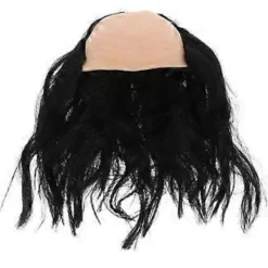 Rolig Vuxenperuker Flintskallig Man Cosplay Peruk för Halloweenfest Karneval 32.00X15.00X15.00cm Svart 1st> Peruker