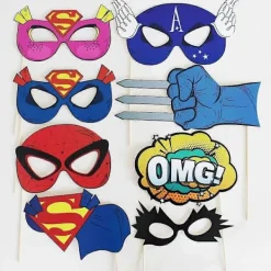 Roliga fotorekvisita, 25 personliga fotorekvisita för superhjältetema-fester> Tillbehör