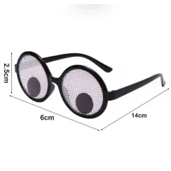 Roliga Glasögon Tecknad Rörlig Ögonglob Nyhet Unisex Lätta Elastiska Ben Skakande Jätteöga Individuella Bal Glasögon Skämt Leksak><noscript><img width=