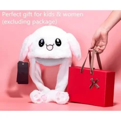 Roliga kvinnor flickor plysch djuröron födelsedag mössor leksaker Movin><noscript><img width=