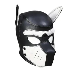 Rollspels Hundmask Helhuvud med Mask#vit> Masker