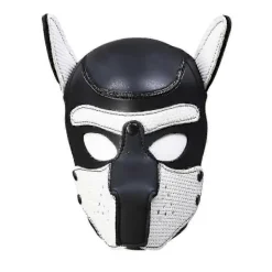 Rollspels Hundmask Helhuvud med Mask#vit> Masker