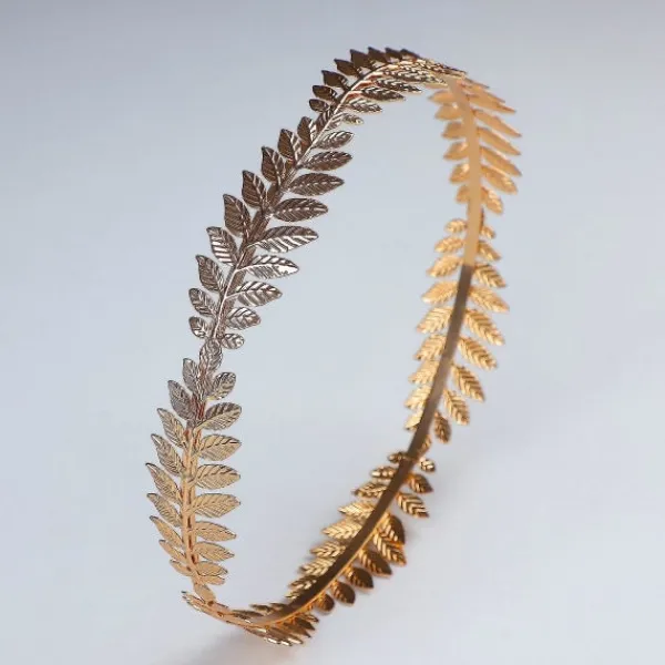 Romersk Caesar Krona Lagerkrans Guld Folie Hårband Kostymfest Tillbehör Caesar Hårband> Huvudbonader