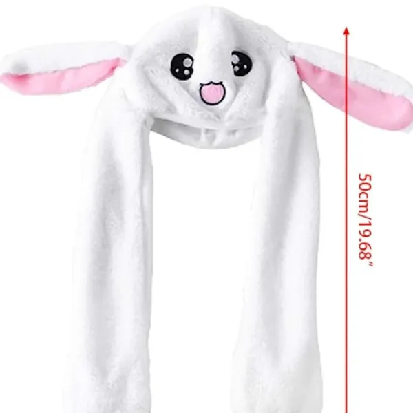 Öron Rörande Hoppande Kanin Plysch Mössa Kanin Öron Rörande Plysch Mössa KLB> Huvudbonader