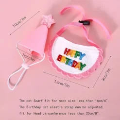 Rosa, husdjurshalsduk - Minihund och katt - Festsjalar och hatt -> Huvudbonader