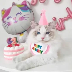 Rosa, husdjurshalsduk - Minihund och katt - Festsjalar och hatt -><noscript><img width=