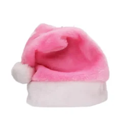 Rosa Plysch Jultomtehatt> Huvudbonader