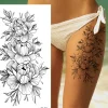 Rose Water Transfer Tattoo Stickers Women Body Art Temporary Tatt> Smink
