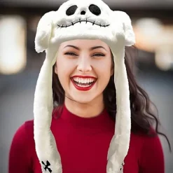Rörliga öronhoppande hatt rolig plysch spöke hatt unisex rörliga öron><noscript><img width=