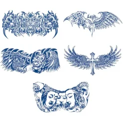 Örtjuice Tatuering Dekaler Bröst Dekaler Vattentäta Dekaler Bröst Sexig Håller Midjan Veckor U0N1><noscript><img width=