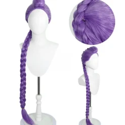 unbranded Rumi Cosplay Hårstycke med 120 cm Långa Flätade Grissvansar Långt Hår Vuxen Anime Halloween Kostymtillbehör><noscript><img width=