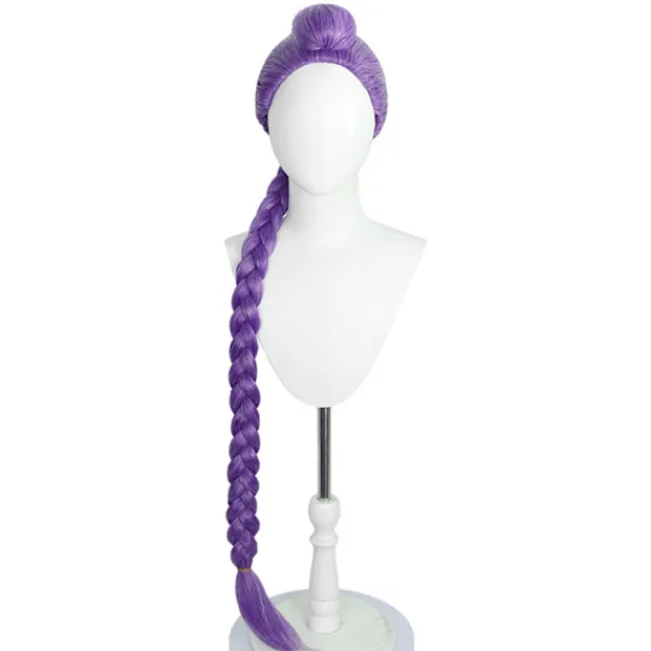 unbranded Rumi Cosplay Hårstycke med 120 cm Långa Flätade Grissvansar Långt Hår Vuxen Anime Halloween Kostymtillbehör> Peruker