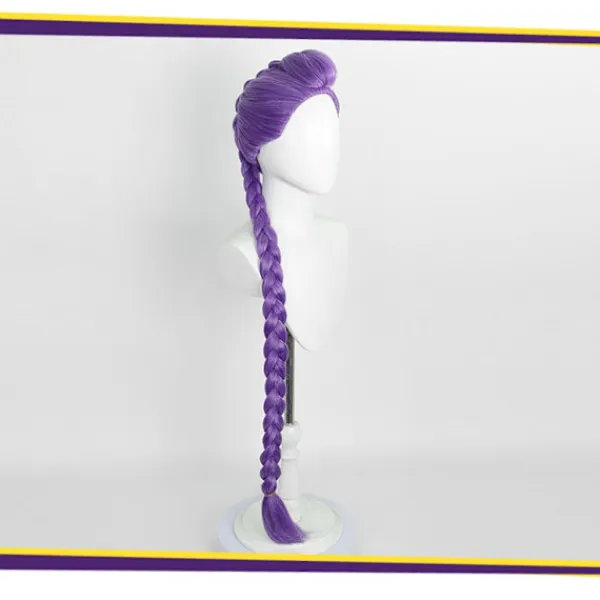 unbranded Rumi Cosplay Hårstycke med 120 cm Långa Flätade Grissvansar Långt Hår Vuxen Anime Halloween Kostymtillbehör> Peruker