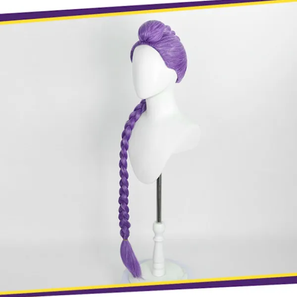 unbranded Rumi Cosplay Hårstycke med 120 cm Långa Flätade Grissvansar Långt Hår Vuxen Anime Halloween Kostymtillbehör> Peruker