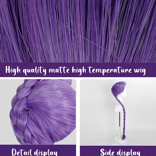 unbranded Rumi Cosplay Hårstycke med 120 cm Långa Flätade Grissvansar Långt Hår Vuxen Anime Halloween Kostymtillbehör> Peruker