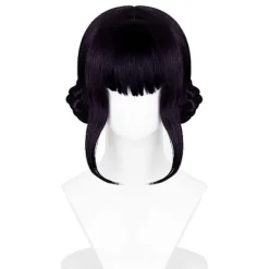 Rumi Cosplay Peruk Syntetisk H?rdel H?stsvansf?rl?ngning f?r Dagligt Bruk (FMY) Black purple Zoey> Peruker