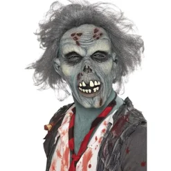 Rutten zombie-mask, Huvudtäckande, latex One Size> Masker