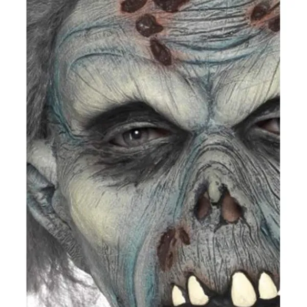 Rutten zombie-mask, Huvudtäckande, latex One Size> Masker